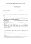 Ofrecimiento de puesto de trabajo