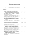 Check list de control de sanciones