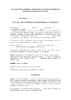 Acta de Junta General Universal de SL (modificación de estatutos)