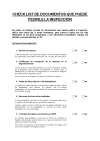 Check list con la documentación que la Inspección puede solicitar a la empresa