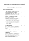 Check list incentivos aplicables a empresa de nueva creación y sus socios