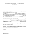 Carta agradeciendo la compra de un producto de la empresa