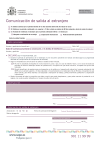 Comunicación de salida al extranjero