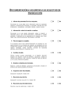 Documentación para solicitud financiación