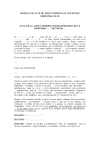Acta de junta general de socios no universal de SL