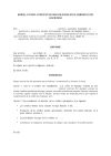 Modelo para contestar una diligencia de embargo