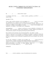 Modelo para comunicar la desafectación a las personas trabajadoras
