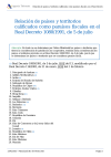 Relación de países y territorios calificados como paraísos fiscales (listado antiguo)