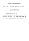 Courrier d’information annuel