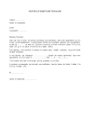 Notification pour travaux