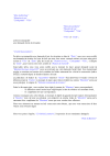Lettre du Bailleur au Preneur - Modification de la demande en révision suite à la publication de l'indice
