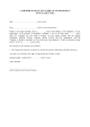 Employment confirmation letter