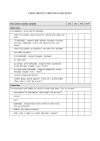 First aid kit contents checklist