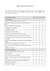 First aid room checklist