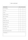 Fire log checklist